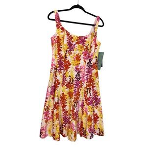 JONES NEW YORK Jones Wear Bright Floral Sleeveless Dress Women'S SIZE 8 NWT